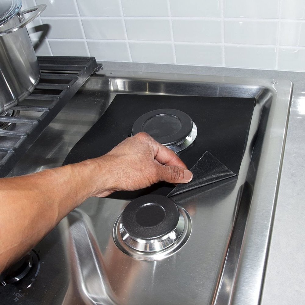 Nonstick Heavy Reusable Stove top Gas Burner 4pack